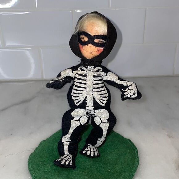 Annalee 7" Doll vintage Halloween Skeleton Kid Doll - Picture 4 of 10